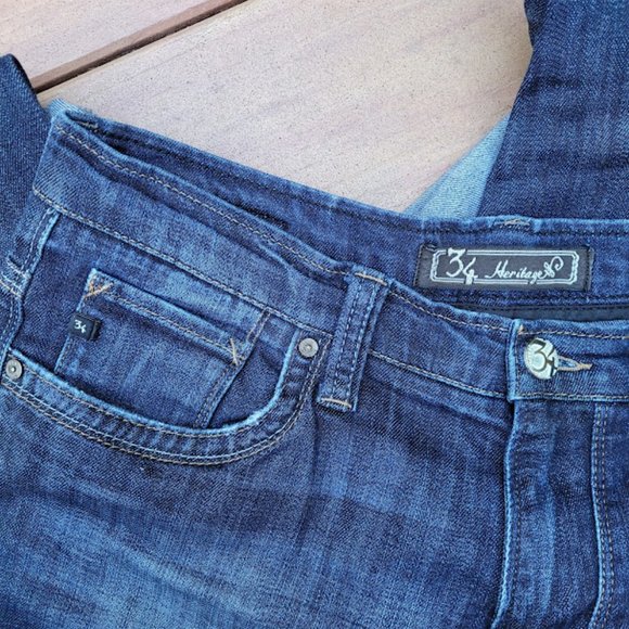 SOLD: 34 Heritage Denim Eric Jeans 32/36 See Description European Classy - Picture 14 of 15